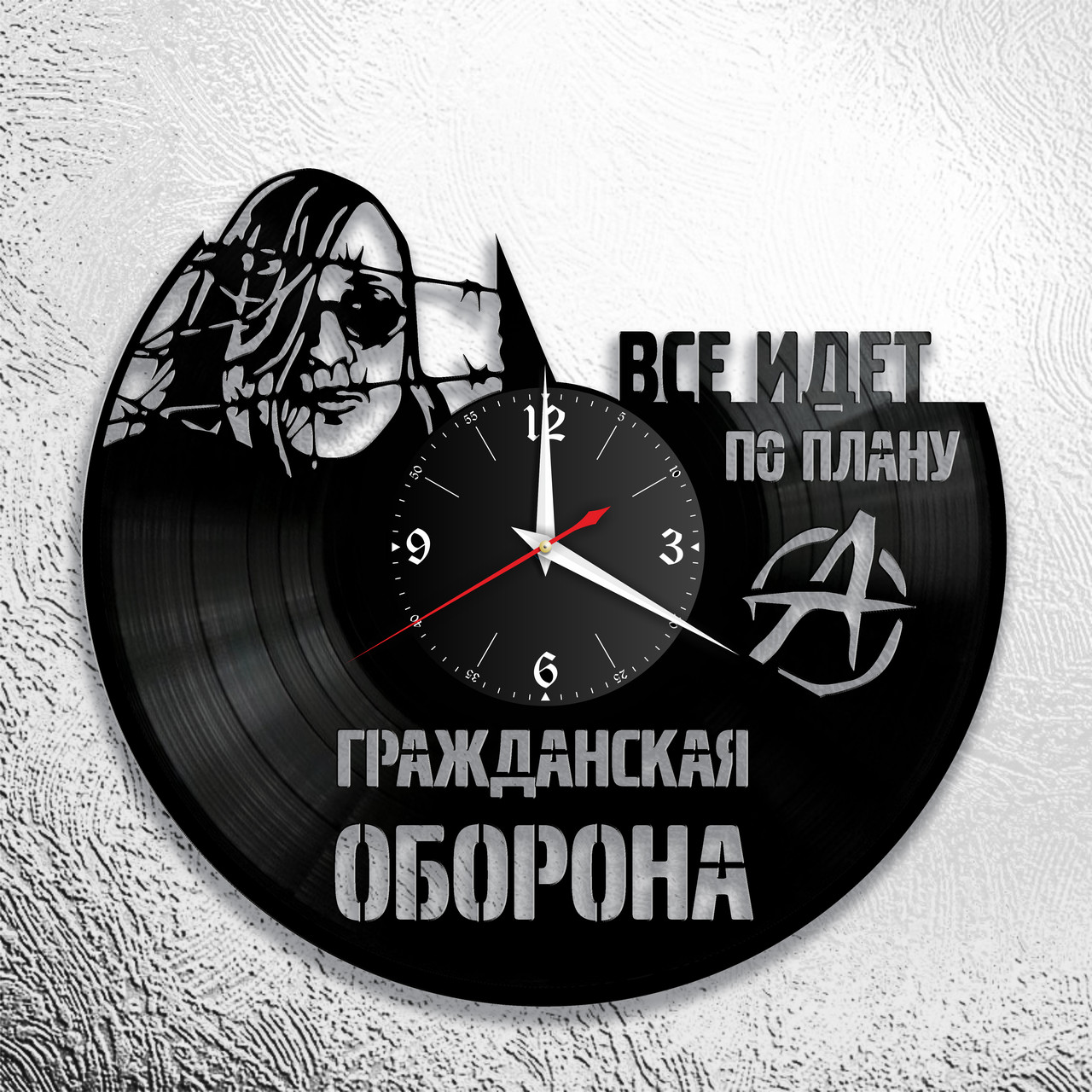 Часы из виниловой пластинки "Гражданская оборона" версия 4, фото 1