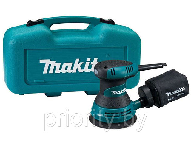 Эксцентриковая шлифмашина MAKITA BO 5030 K в чем. (300 Вт, 125 мм, 12000 кол/мин)