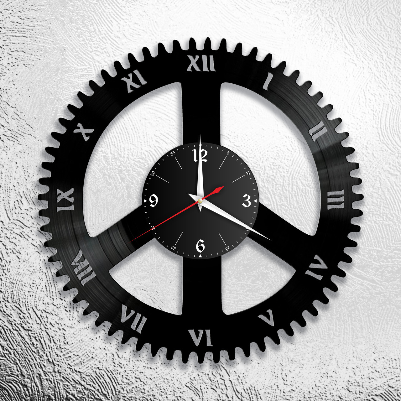 Часы из виниловой пластинки "Машина времени" версия 3