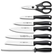 Набор ножей 7 предметов в подставке, серия Silverpoint, WUSTHOF, Золинген, Германия - фото 2 - id-p10920889