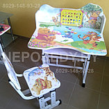 Детский столик с регулировкой высоты. Парта "Принцессы дисней", фото 5