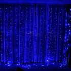 Светодиодная шторка-гирлянда 3х3м Синяя, фото 5