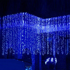 Светодиодная шторка-гирлянда 3*3 м Синяя, фото 2