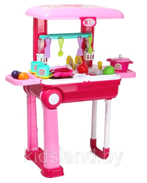 Детская кухня-чемоданчик, арт. 008-921А розовая - фото 3 - id-p140319802