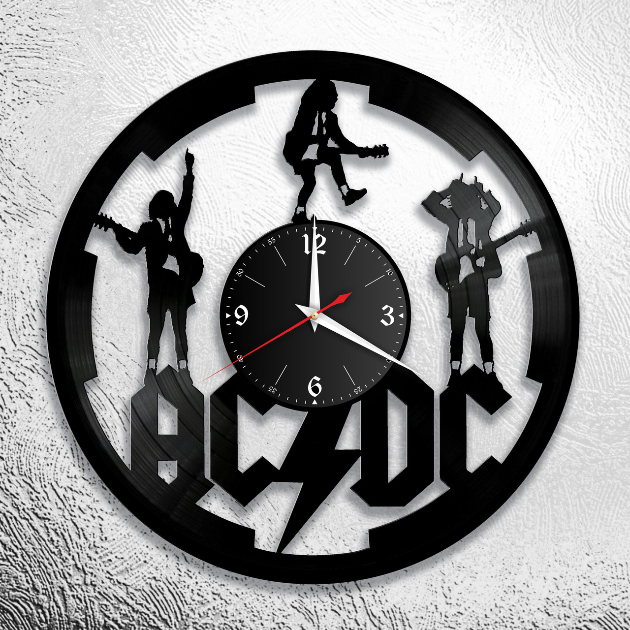 Часы из виниловой пластинки "AC DC "версия 4