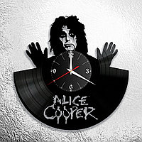 Оригинальные часы из виниловых пластинок "Alice Cooper  "версия 1