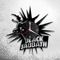 Часы из виниловой пластинки "Black Sabbath  "версия 1