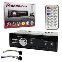 Автомагнитола PioneerOK 1777 - FM/USB/SD/AUX. Красная подсветка, пульт в комплекте.