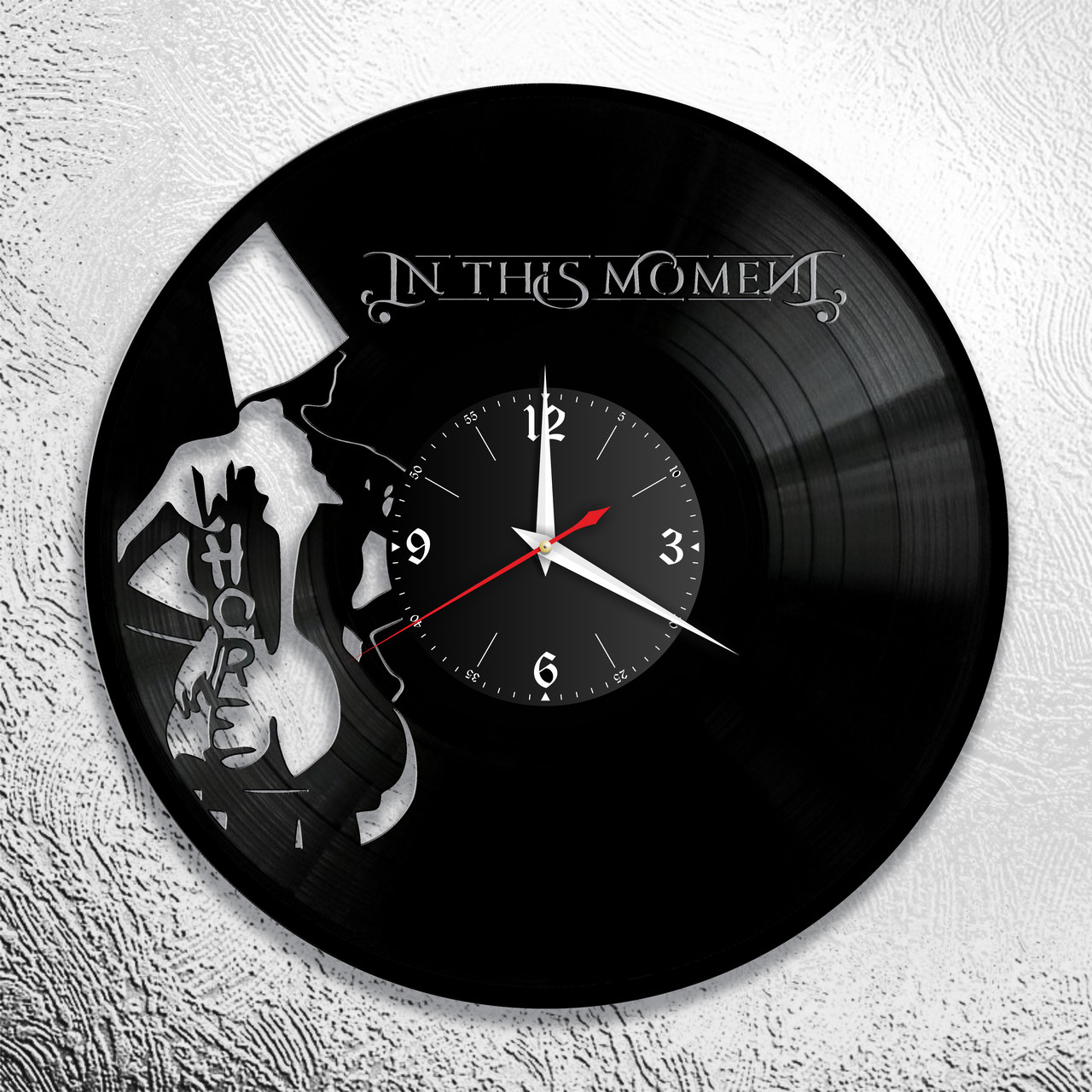 Часы из виниловой пластинки "In This Moment" версия 1
