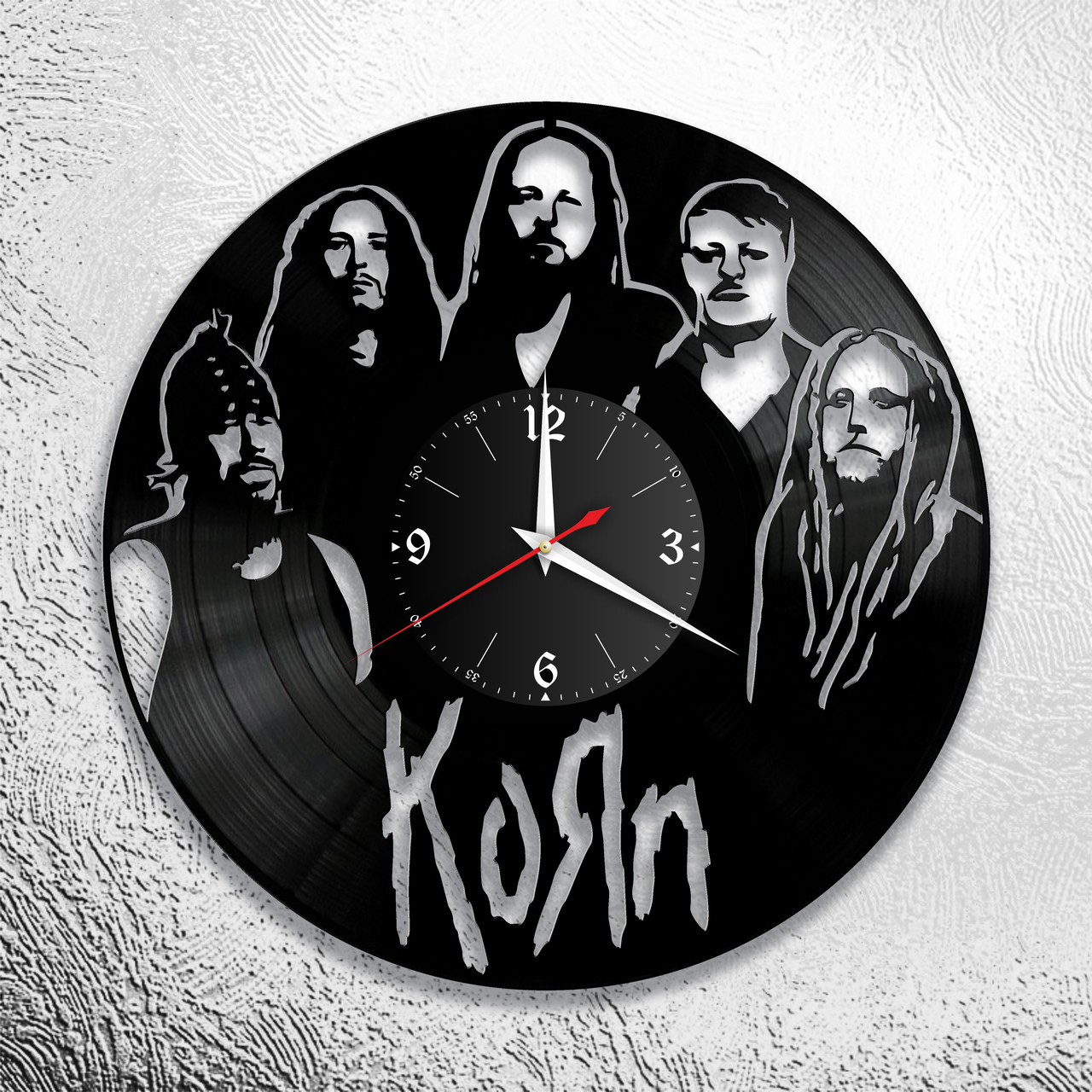 Часы из виниловой пластинки "Korn" версия 1, фото 1