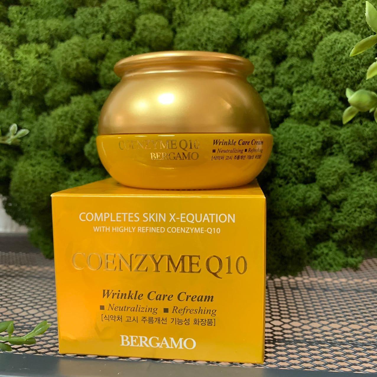 Антивозрастной крем с коэнзимом Q10 против морщин Bergamo Coenzyme Q10 Wrinkle Care Cream, 50 мл - фото 2 - id-p140323477