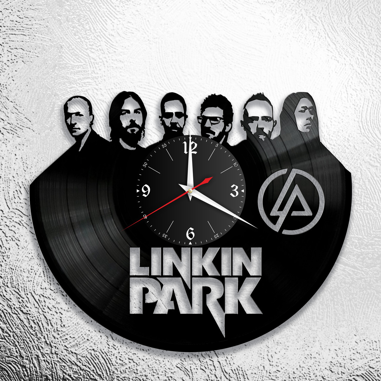 Часы из виниловой пластинки "Linkin Park" версия 3