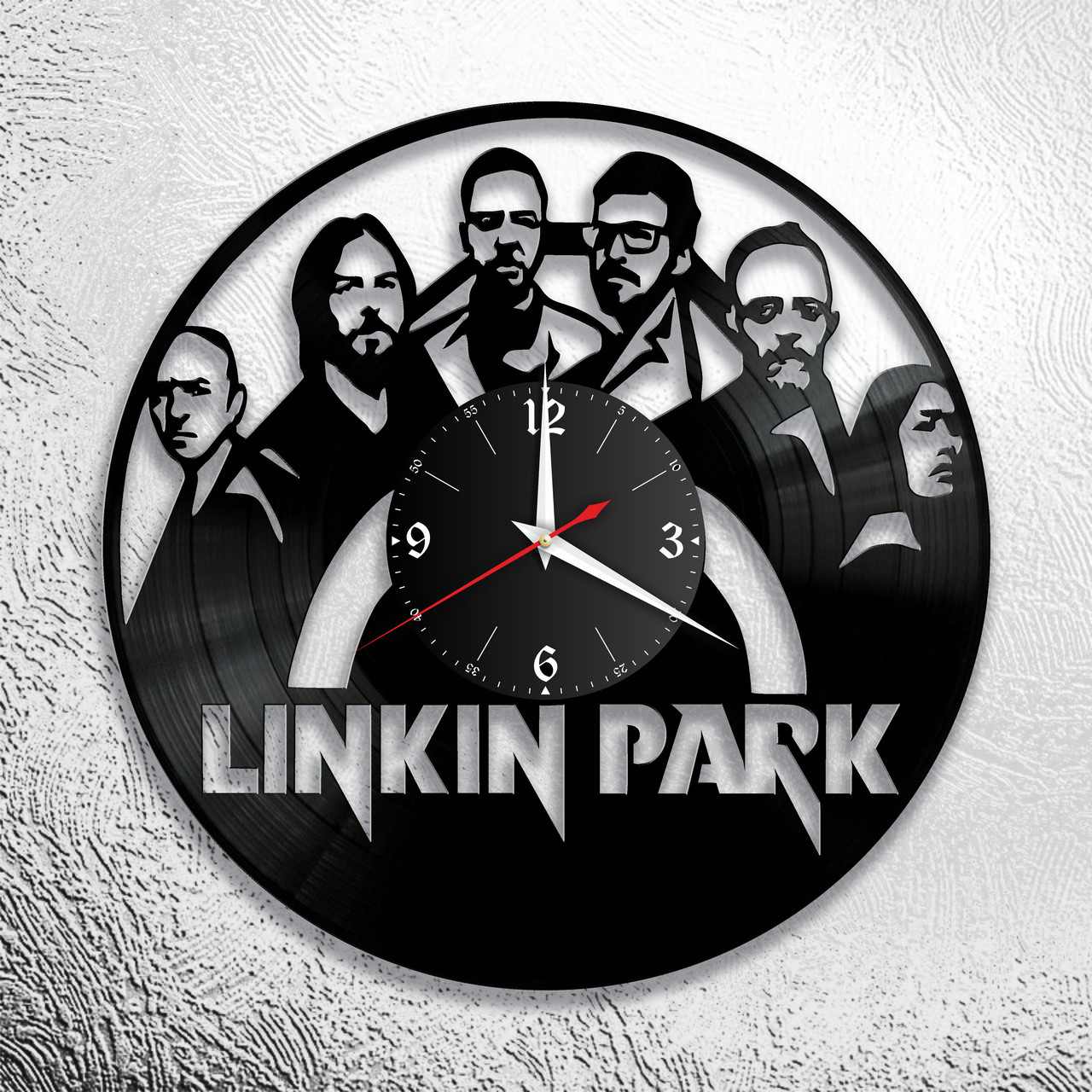 Часы из виниловой пластинки "Linkin Park" версия 4