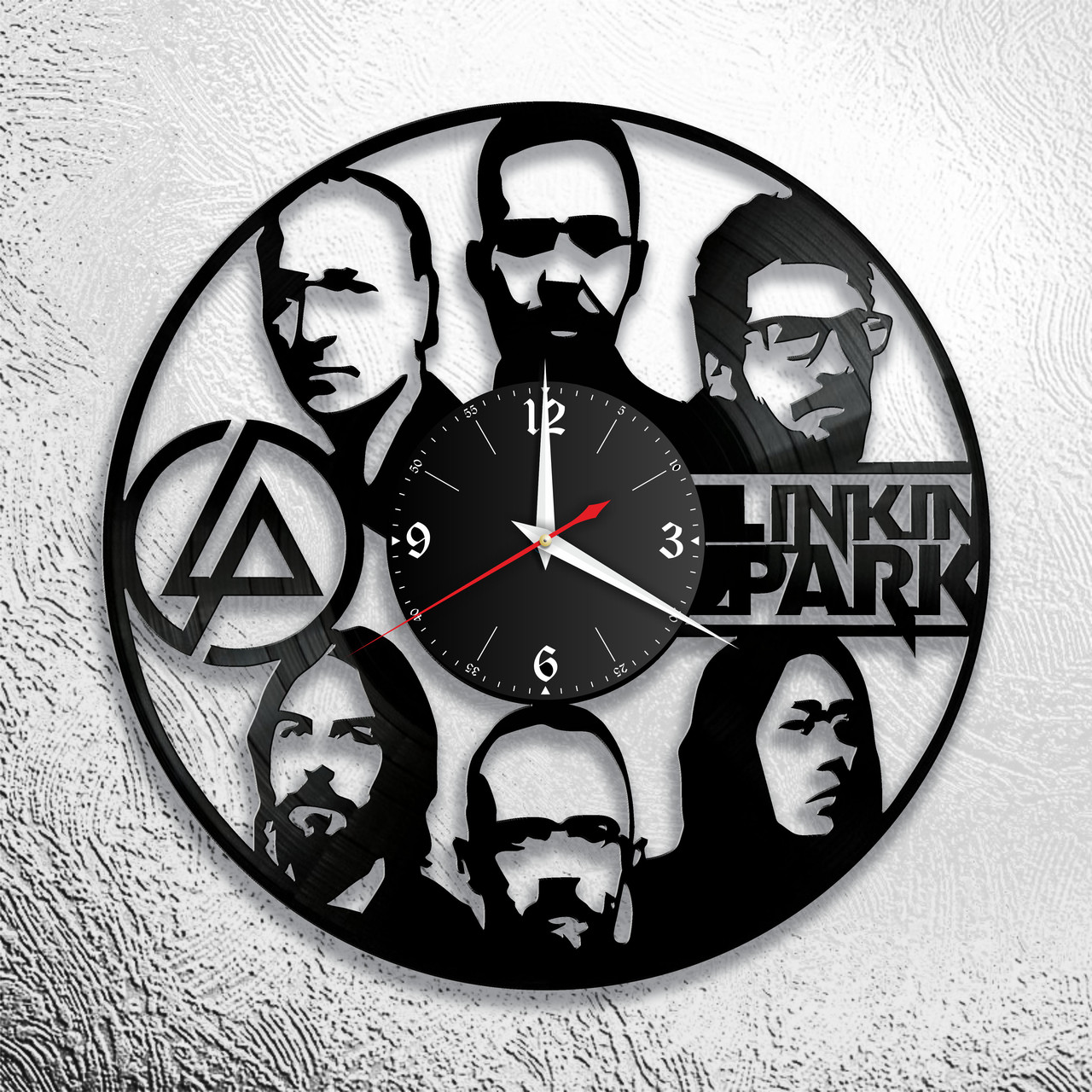 Часы из виниловой пластинки "Linkin Park" версия 5