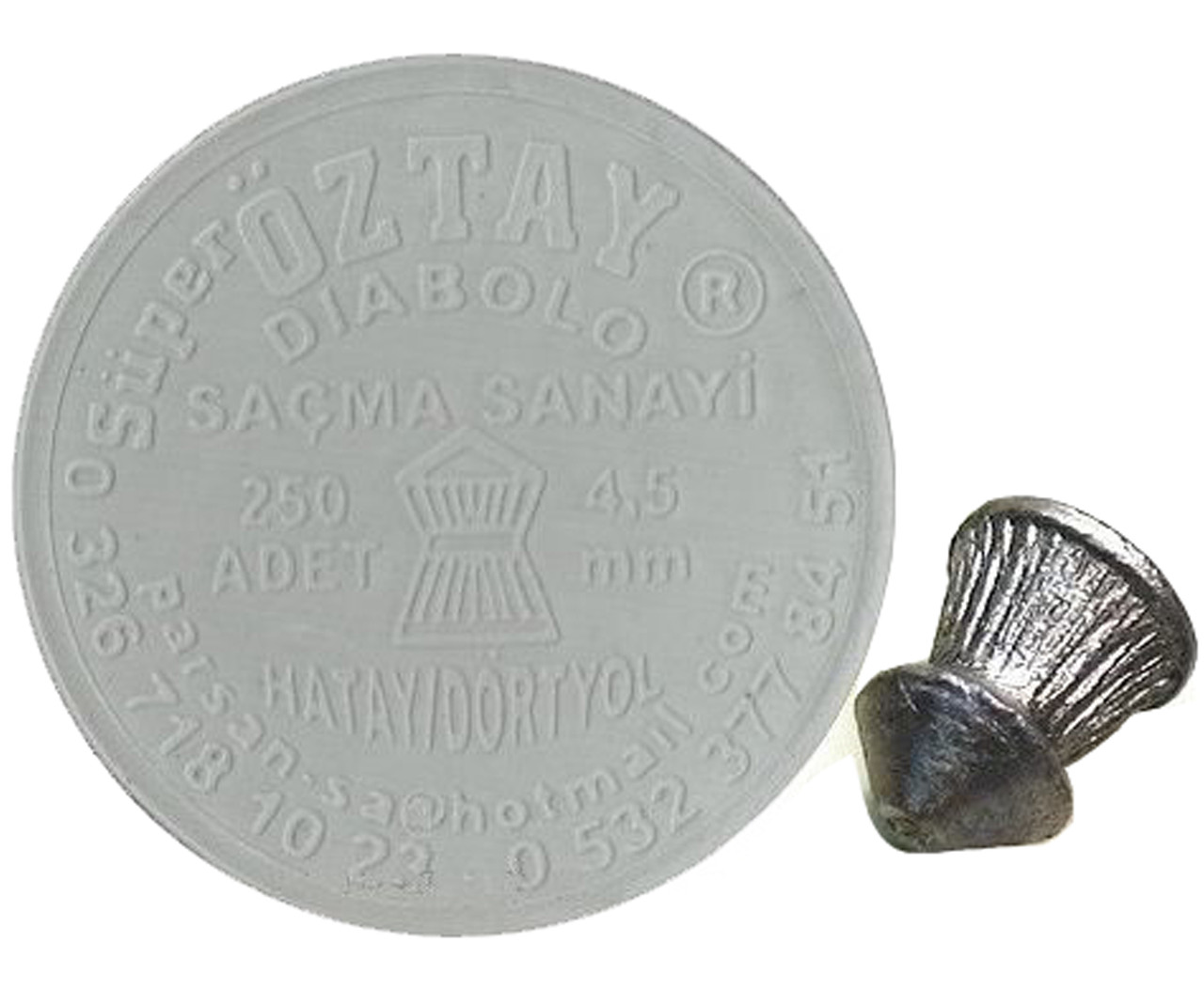 Пули пневматические Super Oztay (Yilmaz) 4.5 мм 0,52 грамма (250 шт.)