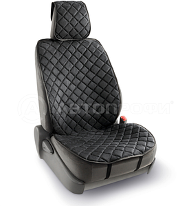 Комплект универсальных накидок на передние сиденья "CarPerformance", 2 шт., алькантара