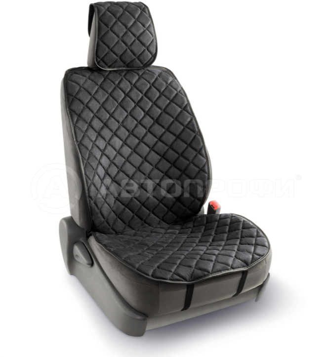 Комплект универсальных накидок на передние сиденья "CarPerformance", 2 шт., алькантара - фото 1 - id-p140324143