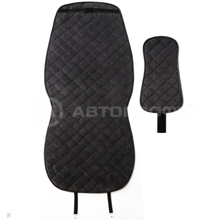 Комплект универсальных накидок на передние сиденья "CarPerformance", 2 шт., алькантара - фото 2 - id-p140324143