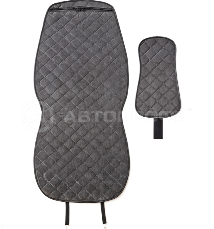 Комплект универсальных накидок на передние сиденья "CarPerformance", 2 шт., алькантара - фото 4 - id-p140324165