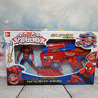 Бластер с мягкими пулями и фигуркой Spider-Man (свет) SB269
