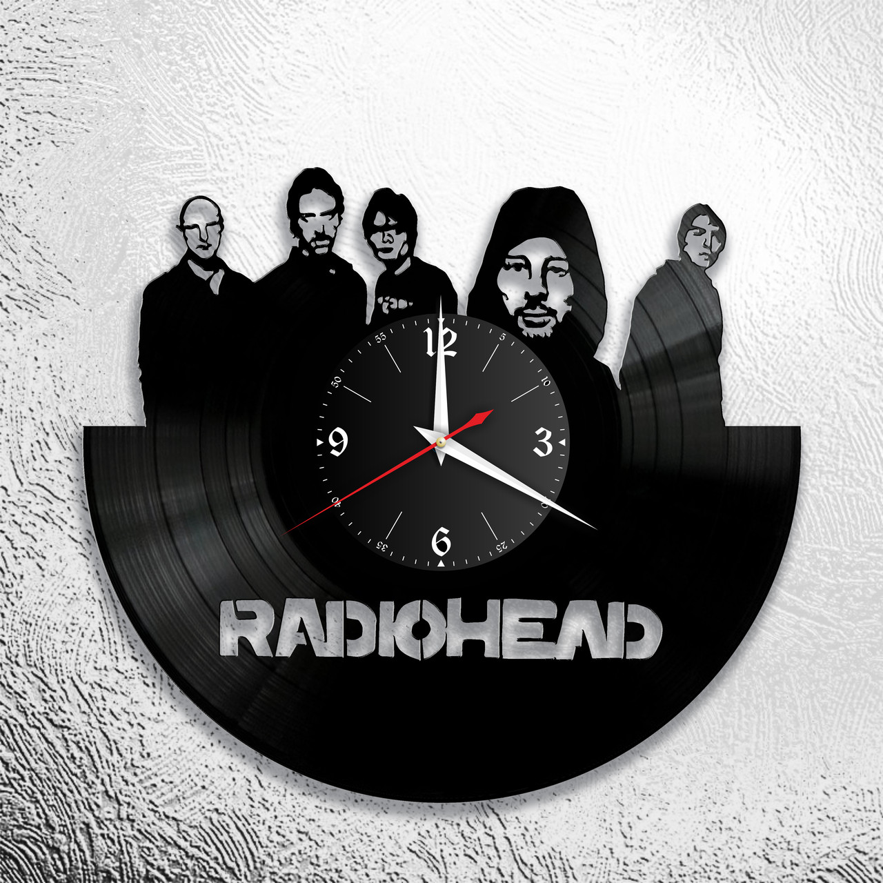 Часы из виниловой пластинки "Radiohead "  версия 1