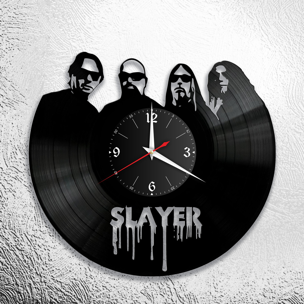 Часы из виниловой пластинки "Slayer" версия 1
