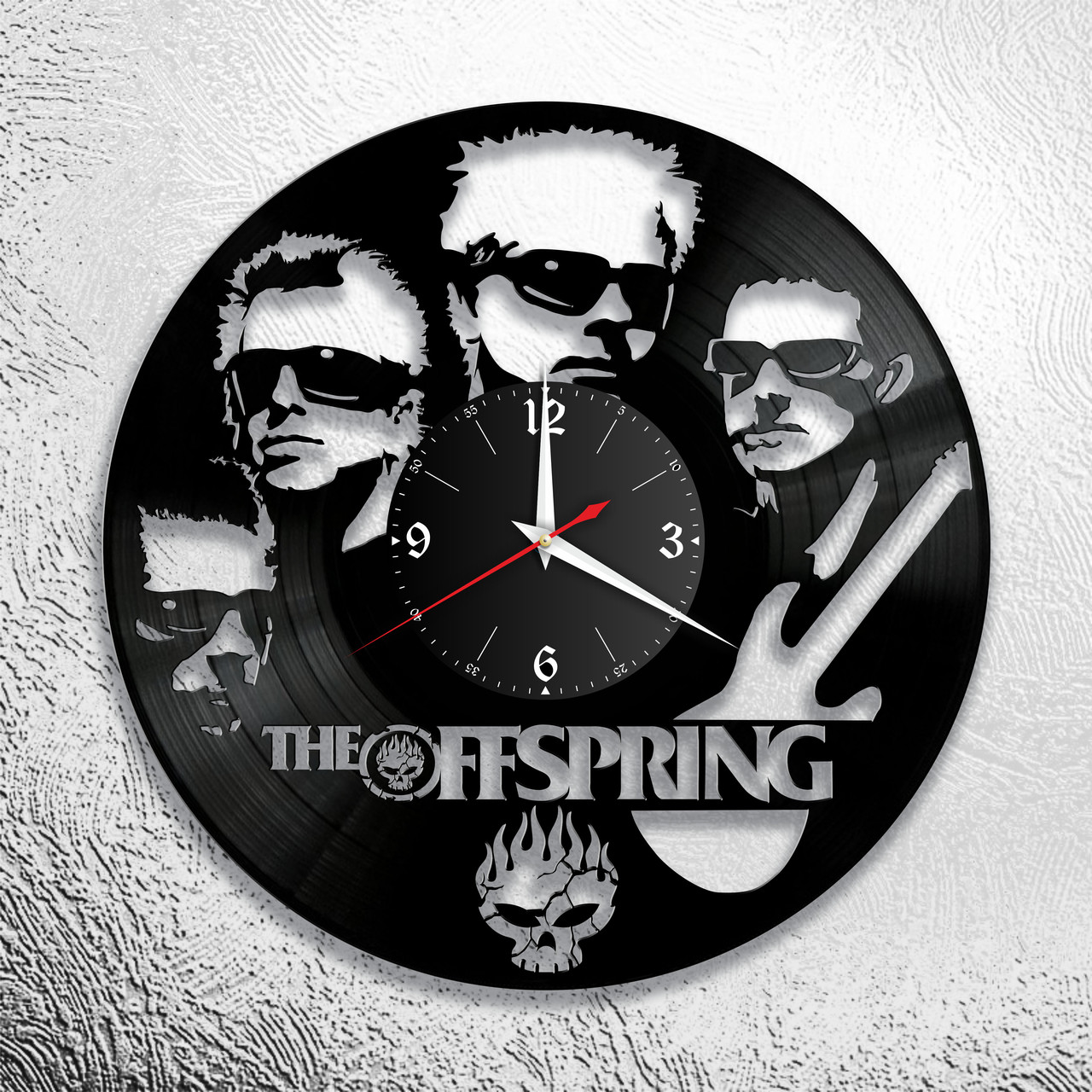 Часы из виниловой пластинки " The Offspring " версия 1, фото 1
