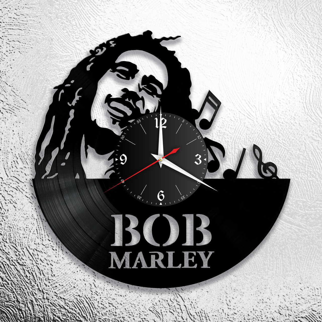 Часы из виниловой пластинки "Боб Марли" версия 2, фото 1