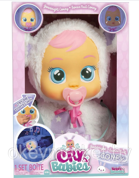 Интерактивная кукла Cry Babies Good Night Coney IMC Toys 93140, фото 2