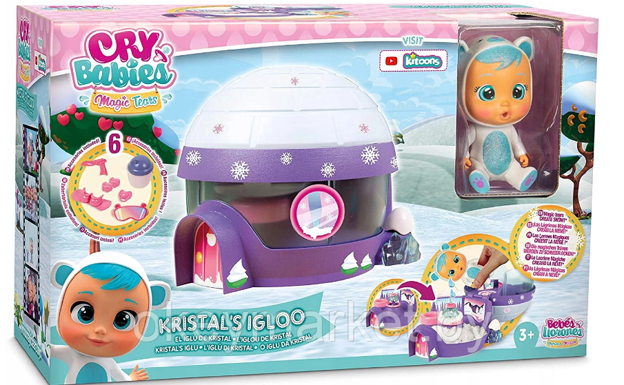 Игровой набор Иглу Cry Babies Magic Tears Kristal's с эксклюзивной куклой