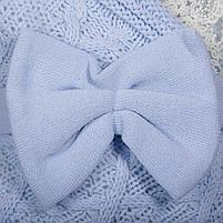 BAMBOLA Комплект на выписку 4 пр ( плед, одеяло, уголок, бант) Голубой 216 всесезон, фото 2