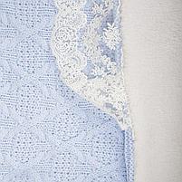 BAMBOLA Комплект на выписку 4 пр ( плед, одеяло, уголок, бант) Голубой 216 всесезон, фото 5