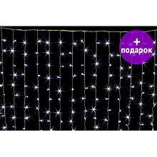 Светодиодная гирлянда занавес "Штора" Winner Light 2*3 м белый 320 LED