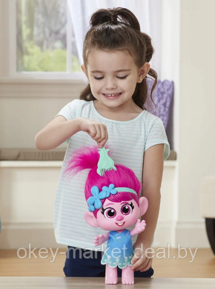 Hasbro Trolls Little Dancers - кукла-малышка Poppy E6715 - фото 4 - id-p140345312