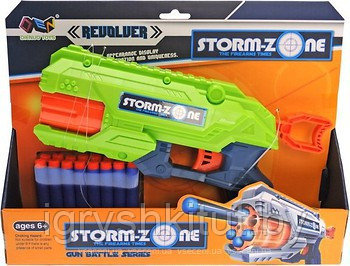 Бластер Storm-Zone с мягкими пулями, 2 цвета, арт.Z1136A - фото 2 - id-p140345433