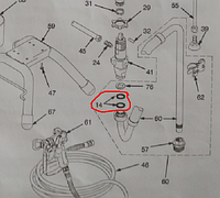 Уплотнительное кольцо шланга забора краски (зеленое) 290, 390, ST MAX 395, 495, 595 GRACO.