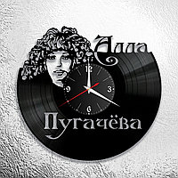Оригинальные часы из виниловых пластинок "Алла Пугачёва" версия 1