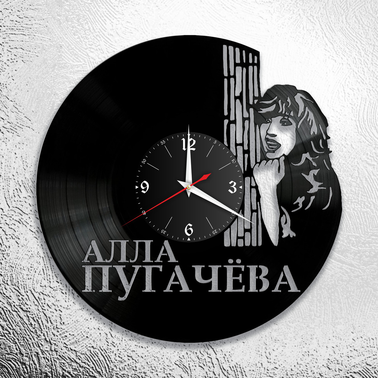 Часы из виниловой пластинки "Алла Пугачёва" версия 2, фото 1