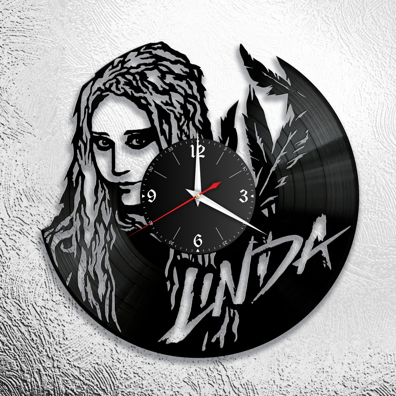 Часы из виниловой пластинки "Линда" версия 1, фото 1