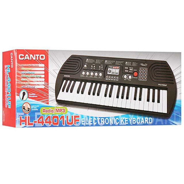 Детский синтезатор Canto HL-4401UF с микрофоном - фото 4 - id-p140347597