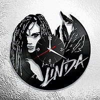 Оригинальные часы из виниловых пластинок "Линда" версия 2