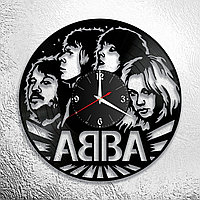 Часы из виниловой пластинки "ABBA" версия 1