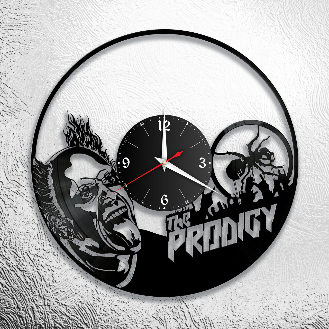 Часы из виниловой пластинки "The Prodigy" версия 2