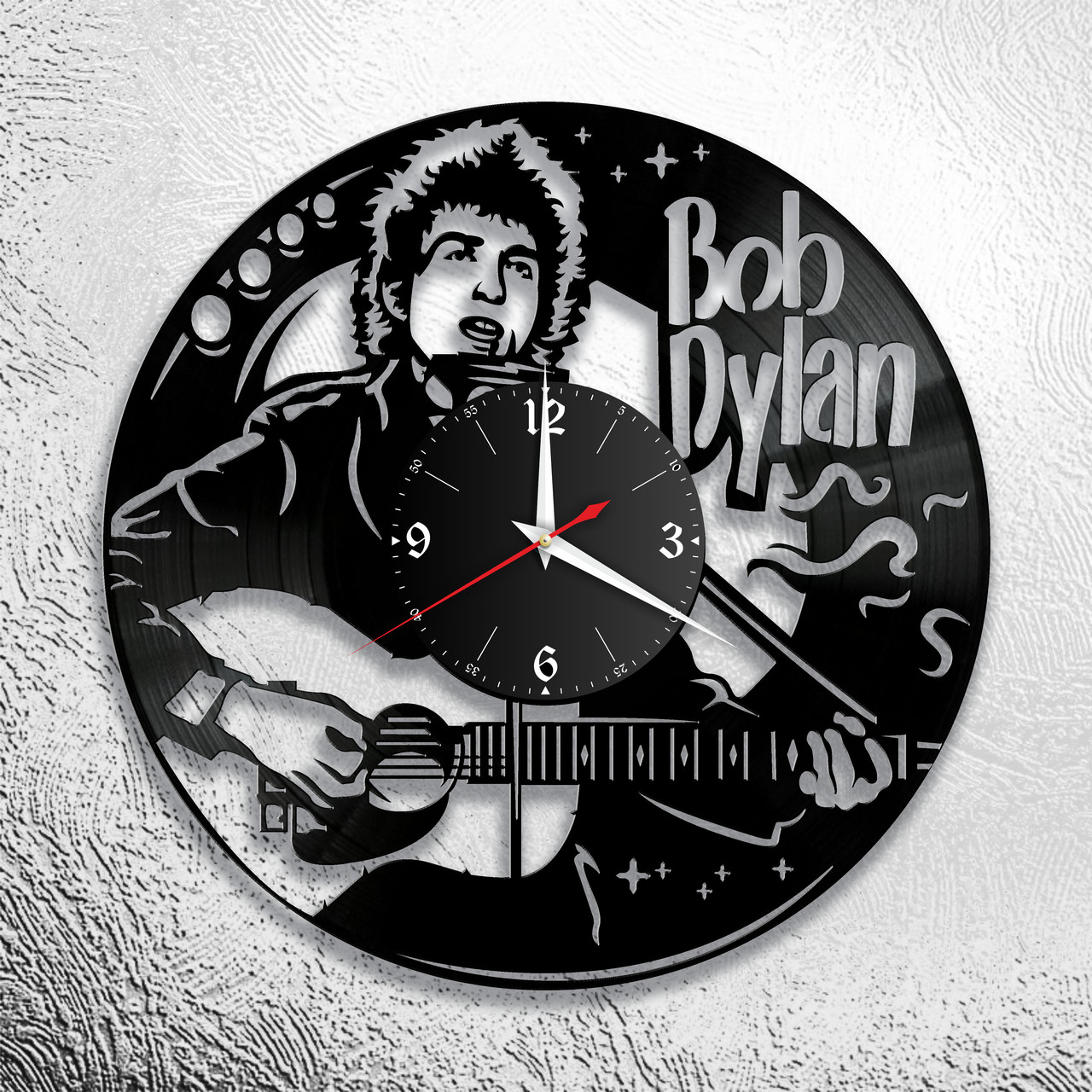 Часы из виниловой пластинки "Боб Дилан" версия 1, фото 1