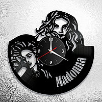 Оригинальные часы из виниловых пластинок "Мадонна" версия 1
