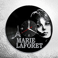 Оригинальные часы из виниловых пластинок "Мари Лафоре" версия 1