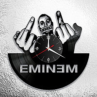 Оригинальные часы из виниловых пластинок "Eminem" версия 1