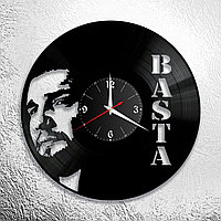Оригинальные часы из виниловых пластинок "Баста " версия 1