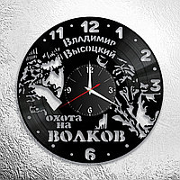Оригинальные часы из виниловых пластинок "Высоцкий" версия 5