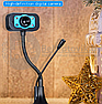 Веб-камера USB для компьютера PC camera В21 Black с микрофоном, разрешение 640х480, подсветка, длина кабеля, фото 8